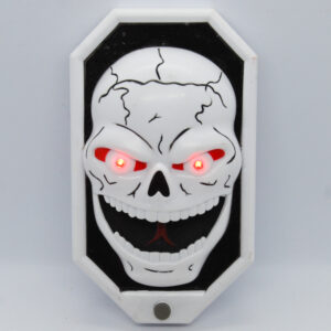 Skull Doorbell Scary Battery Operated Animated Surprise Spider Perfect for Halloween